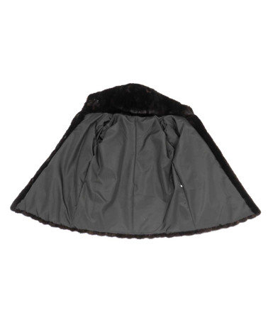 CHAQUETÓN DE VISÓN CON CAPUCHA