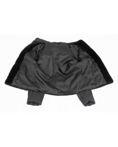 CHAQUETÓN DE VISÓN CON CAPUCHA