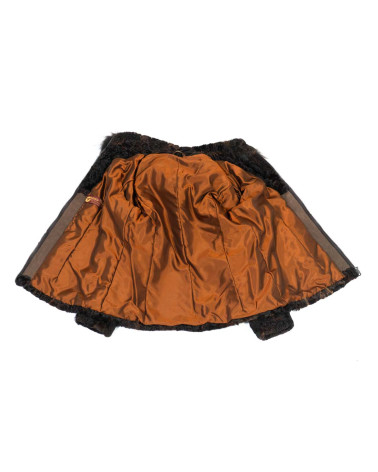 CAZADORA DE ASTRACÁN CON CAPUCHA
