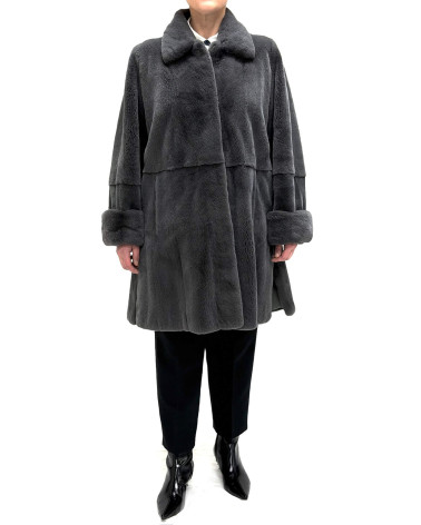 ABRIGO DE VISÓN DESPINZADO