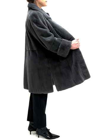 ABRIGO DE VISÓN DESPINZADO