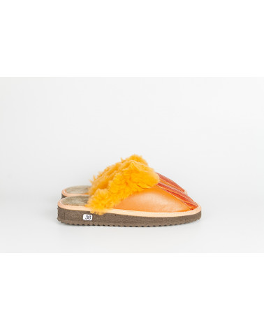 zapatillas destalonadas con pelo