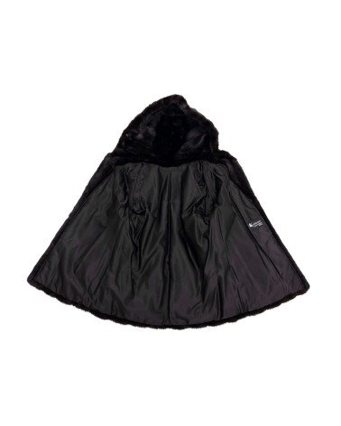 CHAQUETÓN DE VISÓN CON CAPUCHA