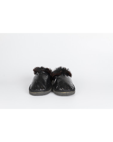 zapatillas destalonadas con pelo