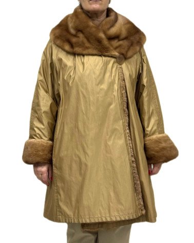 ABRIGO DE VISÓN LOMOS GOLDEN