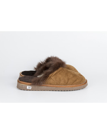 zapatillas destalonadas con pelo
