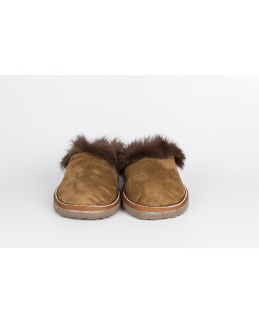 zapatillas destalonadas con pelo