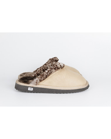 zapatillas destalonadas con pelo