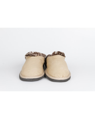 zapatillas destalonadas con pelo