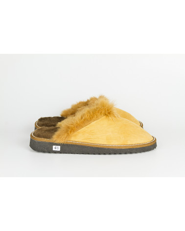 zapatillas destalonadas con pelo