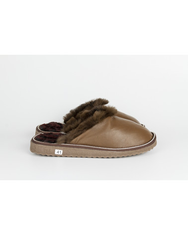 zapatillas destalonadas con pelo