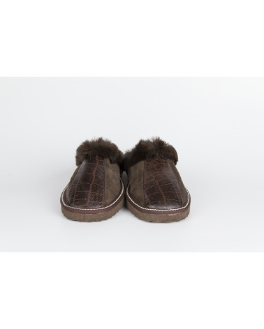 zapatillas destalonadas con pelo