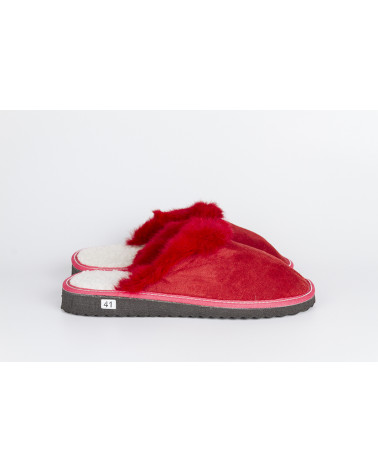 zapatillas destalonadas con pelo
